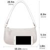 imageLoiral Small Purse for Women Retro Classic Tote HandBag Shoulder Bags Clutch Purse1 White