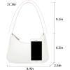 imageLoiral Small Purse for Women Retro Classic Tote HandBag Shoulder Bags Clutch Purse1 White Pro Leather