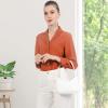 imageLoiral Small Purse for Women Retro Classic Tote HandBag Shoulder Bags Clutch Purse1 White Pro Leather