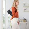 imageLoiral Small Purse for Women Retro Classic Tote HandBag Shoulder Bags Clutch Purse2 Black