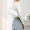 imageLoiral Small Purse for Women Retro Classic Tote HandBag Shoulder Bags Clutch Purse2 White X