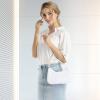 imageLoiral Small Purse for Women Retro Classic Tote HandBag Shoulder Bags Clutch Purse2white Nylon