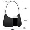 imageLoiral Small Purse for Women Retro Classic Tote HandBag Shoulder Bags Clutch PurseBlack Nylon
