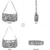 imageLoiral Small Purse for Women Retro Classic Tote HandBag Shoulder Bags Clutch PurseZebra