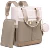 imageLOVEVOOK Diaper Bag BackpackDiaper Bag Tote with Insulated PocketsBaby Bag for Girl Boy with Changing PadLarge Baby Diaper Bag with Pacifier CaseAntiTheft Travel Backpack for WomenCoffeebeige