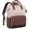 imageLOVEVOOK Mini Backpack for Women Small Backpacks Purse College Bookbag for School Fashion Bag for Travel Work Gift Lightweight Daypack BeigeBlackBrownBeigecoffeeblack