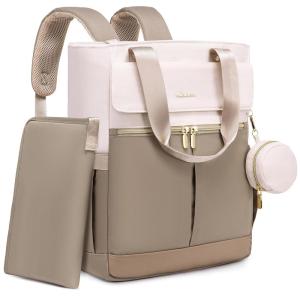 imageLOVEVOOK Diaper Bag BackpackDiaper Bag Tote with Insulated PocketsBaby Bag for Girl Boy with Changing PadLarge Baby Diaper Bag with Pacifier CaseAntiTheft Travel Backpack for WomenCoffeebeige
