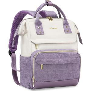 imageLOVEVOOK Mini Backpack for Women Small Backpacks Purse College Bookbag for School Fashion Bag for Travel Work Gift Lightweight Daypack BeigeBlackBrownBeigetaro Purple