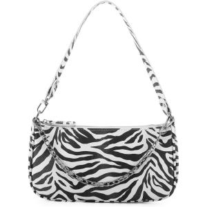 imageLoiral Small Purse for Women Retro Classic Tote HandBag Shoulder Bags Clutch PurseZebra