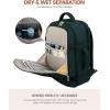 imageLOVEVOOK Travel Backpack For Women 40L Carry On Backpack Flight Approved TSA Personal Item Travel Bag Fits 17 Inch Laptop Business Weekender Overnight Waterproof Daypack With 2 Cubes GreyPinkDark Green