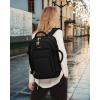 imageLOVEVOOK Travel Backpack For Women 40L Carry On Backpack Flight Approved TSA Personal Item Travel Bag Fits 17 Inch Laptop Business Weekender Overnight Waterproof Daypack With 2 Cubes GreyPinkBlack