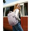 imageLOVEVOOK Travel Backpack For Women 40L Carry On Backpack Flight Approved TSA Personal Item Travel Bag Fits 17 Inch Laptop Business Weekender Overnight Waterproof Daypack With 2 Cubes GreyPinkLight Purple