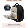 imageLOVEVOOK Travel Backpack For Women 40L Carry On Backpack Flight Approved TSA Personal Item Travel Bag Fits 17 Inch Laptop Business Weekender Overnight Waterproof Daypack With 2 Cubes GreyPinkBlack