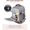 imageLOVEVOOK Travel Backpack For Women 40L Carry On Backpack Flight Approved TSA Personal Item Travel Bag Fits 17 Inch Laptop Business Weekender Overnight Waterproof Daypack With 2 Cubes GreyPinkGreybrown