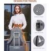imageLOVEVOOK Travel Backpack For Women 40L Carry On Backpack Flight Approved TSA Personal Item Travel Bag Fits 17 Inch Laptop Business Weekender Overnight Waterproof Daypack With 2 Cubes GreyPinkGreybrown