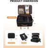 imageLOVEVOOK Travel Backpack for Women TSA Carry On Backpack Flight Approved Luggage 40L Water Resistant Personal Item Daypack Large Weekender Bag fit 17 inch Laptop with 3 Cubes BeigeblackbrownBlackbrown