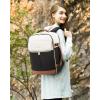 imageLOVEVOOK Travel Backpack for Women TSA Carry On Backpack Flight Approved Luggage 40L Water Resistant Personal Item Daypack Large Weekender Bag fit 17 inch Laptop with 3 Cubes BeigeblackbrownBeigeblackbrown