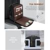 imageLOVEVOOK Travel Backpack for Women TSA Carry On Backpack Flight Approved Luggage 40L Water Resistant Personal Item Daypack Large Weekender Bag fit 17 inch Laptop with 3 Cubes BeigeblackbrownBlack