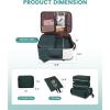 imageLOVEVOOK Travel Backpack for Women TSA Carry On Backpack Flight Approved Luggage 40L Water Resistant Personal Item Daypack Large Weekender Bag fit 17 inch Laptop with 3 Cubes BeigeblackbrownBeigegreenblack