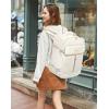 imageLOVEVOOK Travel Backpack for Women TSA Carry On Backpack Flight Approved Luggage 40L Water Resistant Personal Item Daypack Large Weekender Bag fit 17 inch Laptop with 3 Cubes BeigeblackbrownBeige