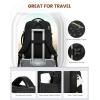 imageLOVEVOOK Travel Backpack for Women TSA Carry On Backpack Flight Approved Luggage 40L Water Resistant Personal Item Daypack Large Weekender Bag fit 17 inch Laptop with 3 Cubes BeigeblackbrownBlack