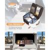 imageLOVEVOOK Travel Backpack for Women TSA Carry On Backpack Flight Approved Luggage 40L Water Resistant Personal Item Daypack Large Weekender Bag fit 17 inch Laptop with 3 Cubes BeigeblackbrownBeigeblackbrown
