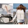imageLOVEVOOK Travel Backpack for Women TSA Carry On Backpack Flight Approved Luggage 40L Water Resistant Personal Item Daypack Large Weekender Bag fit 17 inch Laptop with 3 Cubes BeigeblackbrownBeige