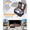 imageLOVEVOOK Travel Backpack for Women TSA Carry On Backpack Flight Approved Luggage 40L Water Resistant Personal Item Daypack Large Weekender Bag fit 17 inch Laptop with 3 Cubes BeigeblackbrownBlackbrown