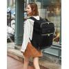 imageLOVEVOOK Travel Backpack for Women TSA Carry On Backpack Flight Approved Luggage 40L Water Resistant Personal Item Daypack Large Weekender Bag fit 17 inch Laptop with 3 Cubes BeigeblackbrownBlack