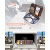 imageLOVEVOOK Travel Backpack for Women TSA Carry On Backpack Flight Approved Luggage 40L Water Resistant Personal Item Daypack Large Weekender Bag fit 17 inch Laptop with 3 Cubes BeigeblackbrownGrey Pink