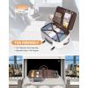 imageLOVEVOOK Travel Backpack for Women TSA Carry On Backpack Flight Approved Luggage 40L Water Resistant Personal Item Daypack Large Weekender Bag fit 17 inch Laptop with 3 Cubes BeigeblackbrownBeige Grey