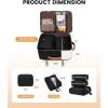 imageLOVEVOOK Travel Backpack for Women TSA Carry On Backpack Flight Approved Luggage 40L Water Resistant Personal Item Daypack Large Weekender Bag fit 17 inch Laptop with 3 Cubes BeigeblackbrownBeigeblackbrown