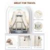 imageLOVEVOOK Travel Backpack for Women TSA Carry On Backpack Flight Approved Luggage 40L Water Resistant Personal Item Daypack Large Weekender Bag fit 17 inch Laptop with 3 Cubes BeigeblackbrownBeige