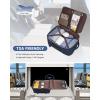 imageLOVEVOOK Travel Backpack for Women TSA Carry On Backpack Flight Approved Luggage 40L Water Resistant Personal Item Daypack Large Weekender Bag fit 17 inch Laptop with 3 Cubes BeigeblackbrownDark Blue