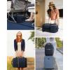 imageLOVEVOOK Travel Backpack for Women TSA Carry On Backpack Flight Approved Luggage 40L Water Resistant Personal Item Daypack Large Weekender Bag fit 17 inch Laptop with 3 Cubes BeigeblackbrownDark Blue