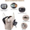imageLOVEVOOK Travel Duffle Bag Weekender Bag for Women with Toiletry Bag Carry on Overnight Bag with Laptop Compartment Yoga Gym Bag with Wet Pocket Shoe Bag Hospital Bag for Labor and DeliveryNude