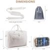 imageLOVEVOOK Travel Duffle Bag Weekender Bag for Women with Toiletry Bag Carry on Overnight Bag with Laptop Compartment Yoga Gym Bag with Wet Pocket Shoe Bag Hospital Bag for Labor and DeliveryBeigemedium