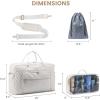 imageLOVEVOOK Travel Duffle Bag Weekender Bag for Women with Toiletry Bag Carry on Overnight Bag with Laptop Compartment Yoga Gym Bag with Wet Pocket Shoe Bag Hospital Bag for Labor and DeliveryBeige