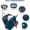 imageLOVEVOOK Travel Duffle Bag Weekender Bag for Women with Toiletry Bag Carry on Overnight Bag with Laptop Compartment Yoga Gym Bag with Wet Pocket Shoe Bag Hospital Bag for Labor and DeliverySea Blue