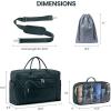 imageLOVEVOOK Travel Duffle Bag Weekender Bag for Women with Toiletry Bag Carry on Overnight Bag with Laptop Compartment Yoga Gym Bag with Wet Pocket Shoe Bag Hospital Bag for Labor and DeliveryDark Green