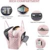 imageLOVEVOOK Travel Duffle Bag Weekender Bag for Women with Toiletry Bag Carry on Overnight Bag with Laptop Compartment Yoga Gym Bag with Wet Pocket Shoe Bag Hospital Bag for Labor and DeliveryPink