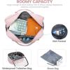imageLOVEVOOK Travel Duffle Bag Weekender Bag for Women with Toiletry Bag Carry on Overnight Bag with Laptop Compartment Yoga Gym Bag with Wet Pocket Shoe Bag Hospital Bag for Labor and DeliveryPink