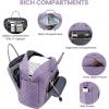 imageLOVEVOOK Travel Duffle Bag Weekender Bag for Women with Toiletry Bag Carry on Overnight Bag with Laptop Compartment Yoga Gym Bag with Wet Pocket Shoe Bag Hospital Bag for Labor and DeliveryPurple