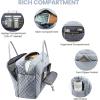 imageLOVEVOOK Travel Duffle Bag Weekender Bag for Women with Toiletry Bag Carry on Overnight Bag with Laptop Compartment Yoga Gym Bag with Wet Pocket Shoe Bag Hospital Bag for Labor and DeliveryGrey