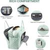 imageLOVEVOOK Travel Duffle Bag Weekender Bag for Women with Toiletry Bag Carry on Overnight Bag with Laptop Compartment Yoga Gym Bag with Wet Pocket Shoe Bag Hospital Bag for Labor and DeliveryMint Green