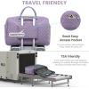 imageLOVEVOOK Travel Duffle Bag Weekender Bag for Women with Toiletry Bag Carry on Overnight Bag with Laptop Compartment Yoga Gym Bag with Wet Pocket Shoe Bag Hospital Bag for Labor and DeliveryPurple