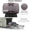 imageLOVEVOOK Travel Duffle Bag Weekender Bag for Women with Toiletry Bag Carry on Overnight Bag with Laptop Compartment Yoga Gym Bag with Wet Pocket Shoe Bag Hospital Bag for Labor and DeliveryPurple Grey