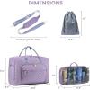 imageLOVEVOOK Travel Duffle Bag Weekender Bag for Women with Toiletry Bag Carry on Overnight Bag with Laptop Compartment Yoga Gym Bag with Wet Pocket Shoe Bag Hospital Bag for Labor and DeliveryPurple