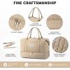 imageLOVEVOOK Travel Duffle BagWeekender Bags for Women with Shoe CompartmentCarry on Overnight Bag with Toiletry BagGym Duffel Bag with Wet Pocket Hospital Bags for Labor and DeliveryCoffee Brown