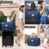 imageLOVEVOOK Travel Duffle BagWeekender Bags for Women with Shoe CompartmentCarry on Overnight Bag with Toiletry BagGym Duffel Bag with Wet Pocket Hospital Bags for Labor and DeliveryBlueL